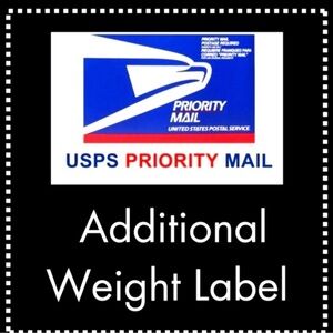 USPS Priority Mail Additional Weight Label
